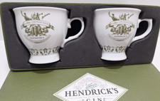 Hendrick's Gin Cups A Most Unusual Gin Green White Porcelain 3