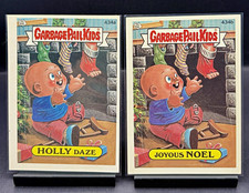 1987 Topps Garbage Pail Kids Original Series 8 HOLLY DAZE + JOYOUS NOEL #434a/b  picture