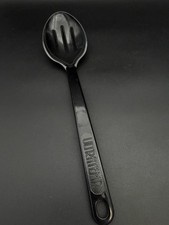 Black Ultra Temp Slotted Kitchen Serving Spoon - 11.5” picture
