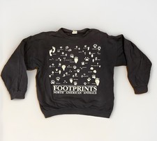 Vintage Footprints Of North American Animals Crewneck Glow In The Dark picture