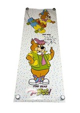 Vintage 90’s Hanna-Barbera Yogi Bear & Boo-Boo 25”x70” Toon Poster Yo Yogi 1992 picture