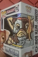 Funko Pop Gremlins 2 Gizmo with Bow #1753 Custom Hand-Drawn Box Art picture