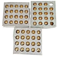 VTG Rauch Holiday Classics Gold Glass Ball Christmas Ornaments Lot of 58 USA picture