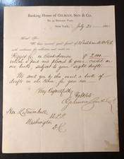 1861 Sen. Lyman Trumbull Signed Letter - Abraham Lincoln Ally on 13th Amendment picture