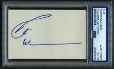 Robin Williams signed autograph 2.5x3.5 Cut American Actor Comedian RC PSA Slab picture