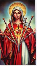The Seven Sorrows of Mary 2 - Laminated Holy Cards 25 CARDS picture
