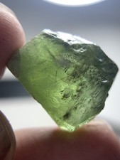 38 CRT’s Amazing Green Colour Rough Black Rotail Peridot Piece picture