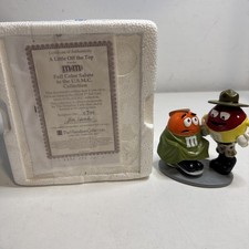 M&M’s “A Little Off The Top” The Hamilton Collection Salute U.S.M.C. NIB W/ COA picture