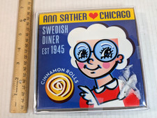 Ann Sather Chicago Swedish Diner Trivet Tile Art David Lee Csicsko 6x6” Rolls picture