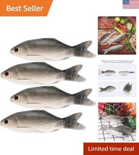 4-Piece Realistic Fake Fish Props for Halloween & Home Decor - Waterproof picture