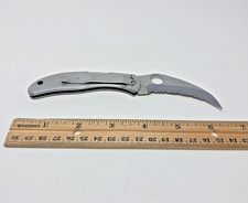 Spyderco Harpy Stainless Steel Knife Stainless Steel Handle Serrated Edge picture