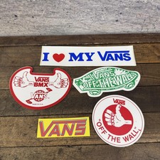 Vintage Vans Sticker Decal Lot I Love My Vans BMX Off The Wall Skate Logos USA picture