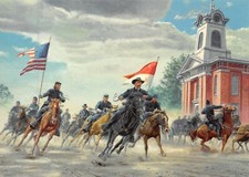 5X7 MORT KUNSTLER~RENDEZVOUS WITH DESTINY~GENERAL JOHN BUFORD~CIVIL WAR picture