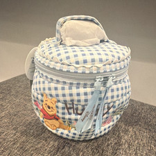 Vera Bradley Disney Winnie the Pooh Honey Pot Small Cosmetic Bag Blue White picture