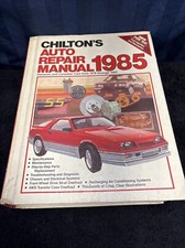 Chilton's Auto Repair Manual 1985 for Domestic & Canadian Cars 1978 to 1985   Q7 picture