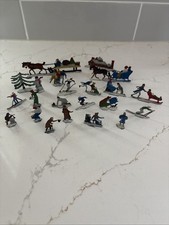 Authentic Antique Hans Heinricksen Flat Lead Figures-22 set- picture