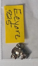 Vintage Disney Eeyore Charm VB 68 Tiny Mini .925 Sterling Silver picture