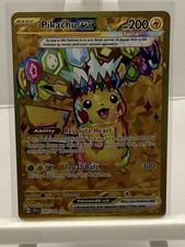 Pokémon TCG Sv08: Surging Sparks Pikachu EX 247/191 Gold picture