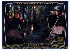 2007 Topps Star Wars 30th Anniversary Gold Foil Parallel Luke Leia Endor #'d/30 picture