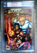 Barnabus Sins of Honor # 1 Signed Vargas & Lugo Graded 9.0 VF/NM- Pirates Aliens picture