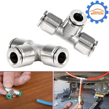 2pcs Air Hose Lift 21838 Union PTC Tee Coupler Fitting 1/4