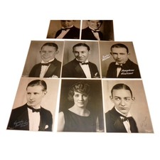 Vintage 1920s Jazz Band Orchestra Portrait Photo Lot 8pc Denver Bordeaux Studio picture