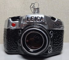 MoMA Leica R8 Blown Glass Camera Christmas Ornament Germany Rare Vintage  picture