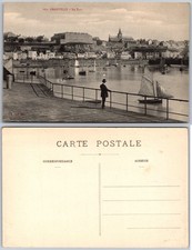 Granville Harbor Sailboats France Postcard picture