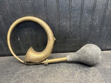 Antique Brass Vintage Horn Automobile Nonworking Brass Era Model T  picture