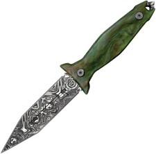 Takumitak Protector Fixed Dagger 4.5″ Double Edge 3Cr13 Steel Blade Resin Handle picture
