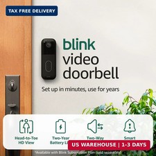 Blink Video Doorbell - Head-to-toe HD view, two-year battery life, and simple se picture