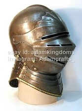 16 Gauge Medieval Steel Gothic Armor Helmet Steel Helmet For Men Halloween picture