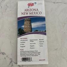 AAA State Map Arizona & New Mexico USA State Road Travel Folding Map 2005-07 picture