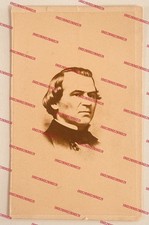 1865 Andrew Johnson U.S. President 2½” × 4” Carte de Visite (CDV) Albumen Print picture