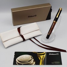 [Near Mint] Pelikan Souveran M800 Fountain Pen Tortoise Brown EF nib 2013 picture