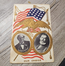 1908 William Jennings Bryan John Kern Campaign Postcard Embossed Political Card picture