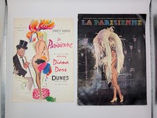 Vtg Lot of 2 Mid Century Dunes Hotel & Casino LA Parisienne Booklet and Program picture
