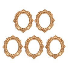 5Pcs Vintage Resin Picture Frames 2.9