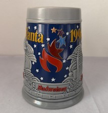 Vintage 1996 Budweiser Beer Stein Mug Atlanta Olympics Athens picture