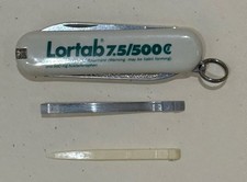 Vintage Lortab Swiss Army Knife Victorinox 7.5/500 Pharmaceutical Marketing picture