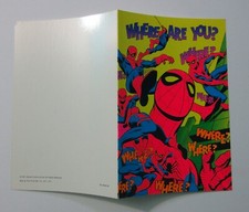 ORIGINAL 1971 Marvel Third Eye Amazing Spider-man Greeting Card:70's Marvelmania picture