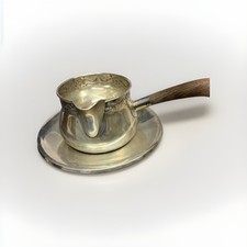Sterling Silver Sauce Pot, Wooden handle on Sterling Dish TOWLE 647 / 06 picture