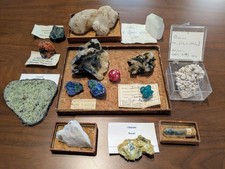 Antique mineral collection, early 1900s - 14 specimens (read desc) picture