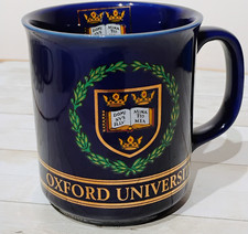 Oxford University England Ceramic Souvenir Cup Mug Sampsons Ltd Blue Gold Green picture