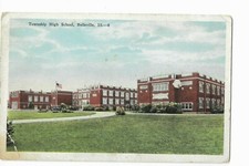 Belleville Township Illinois Township High School Unposted Postcard  picture