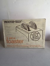 Vintage Proctor-Silex T620B 2 Slice Toaster NOS Original Box Eva Stern Estate picture