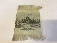 Antique 1876 Women's Pavilion International Exhibition Centennial Stevengraph picture
