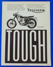1966 Triumph Tiger 500 Ad TOUGH Meriden Scrambler Biker Cave Office Decor Art picture