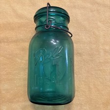 Vintage 1976 Ball Bicentennial Eagle Blue Mason Jar 1 Quart with Lid – Rare picture