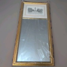 Vintage University of Texas Austin Eglomise Designs Framed Mirror Tower 24x11 picture